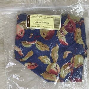 Longaberger Early Harvest Printed Fabric Napkin